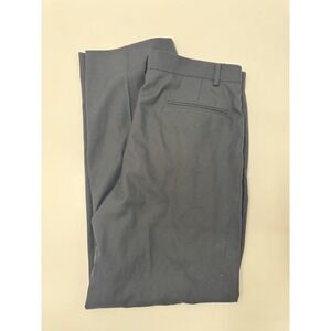 CHAPS Mens Black Pleated Dress Pants Trousers Size 16H 32W